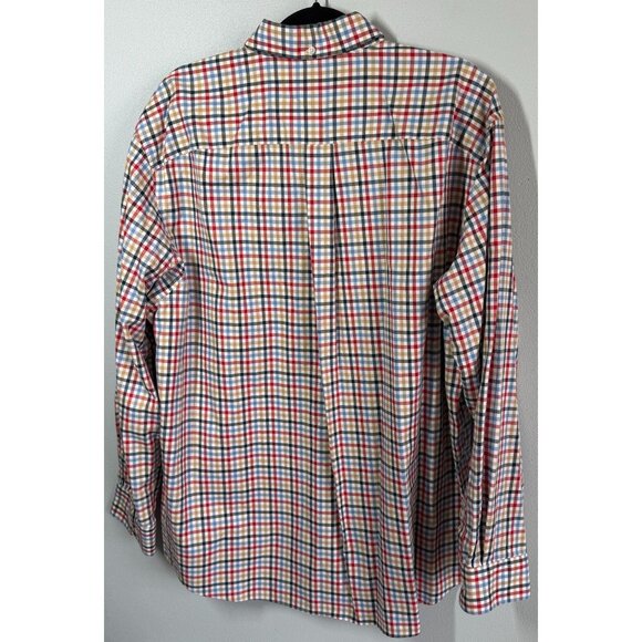 Duluth Trading Co. Long Sleeve Striped Button Front Shirt Mens XL Multicolor Cas - Picture 2 of 13
